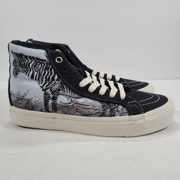 Vans Og Sk8-Hi Lx Ralph Steadman Zebra High Top Sneakers Women 7.5 Men 6.0 - Picture 5 of 11